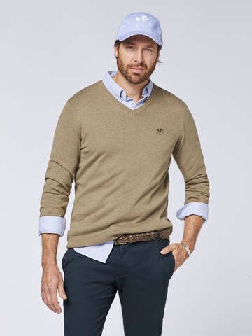 Polo Sylt Sweater in Beige: front