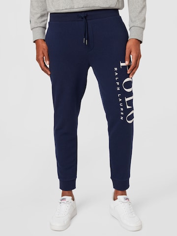 Effilé Pantalon Polo Ralph Lauren en bleu : devant