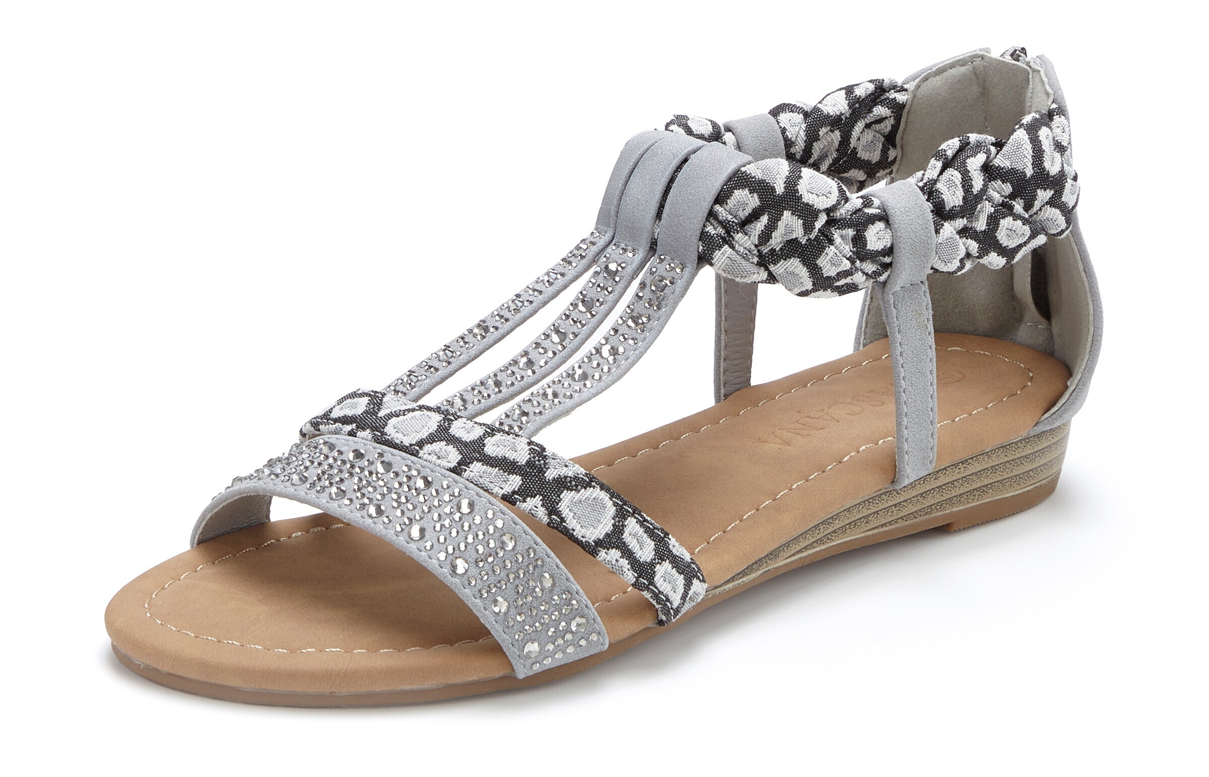 LASCANA Sandals in Grey: front