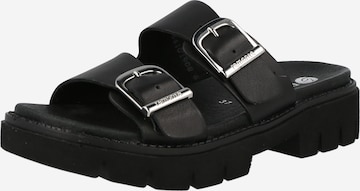 REMONTE Mules in Black: front