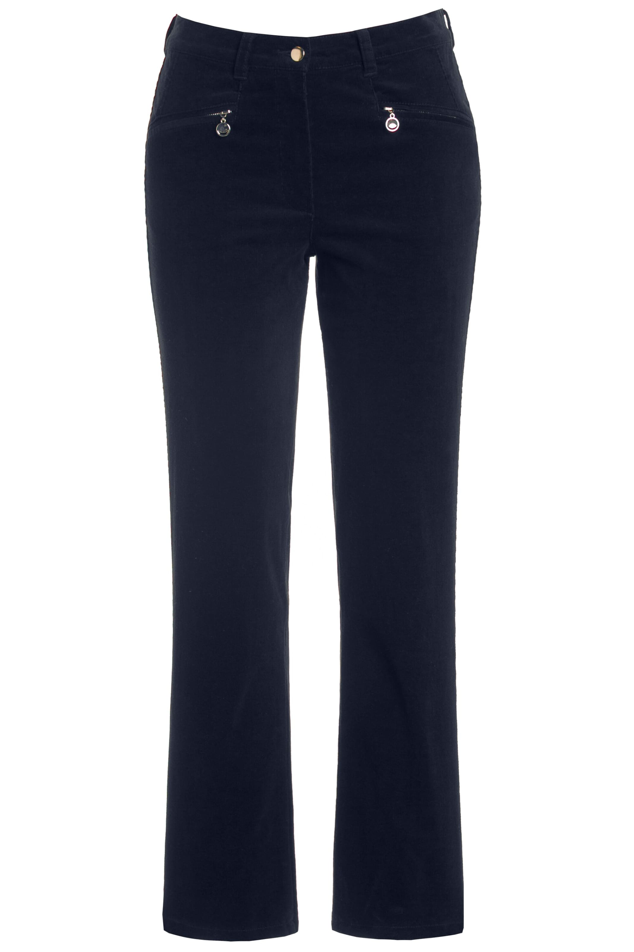 Ulla Popken Regular Hose 'Mony' in Blau: Vorderseite