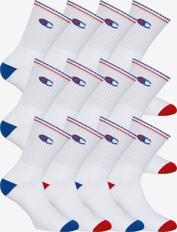 Champion Authentic Athletic Apparel Socks ' Performance Crew Socks ' in White