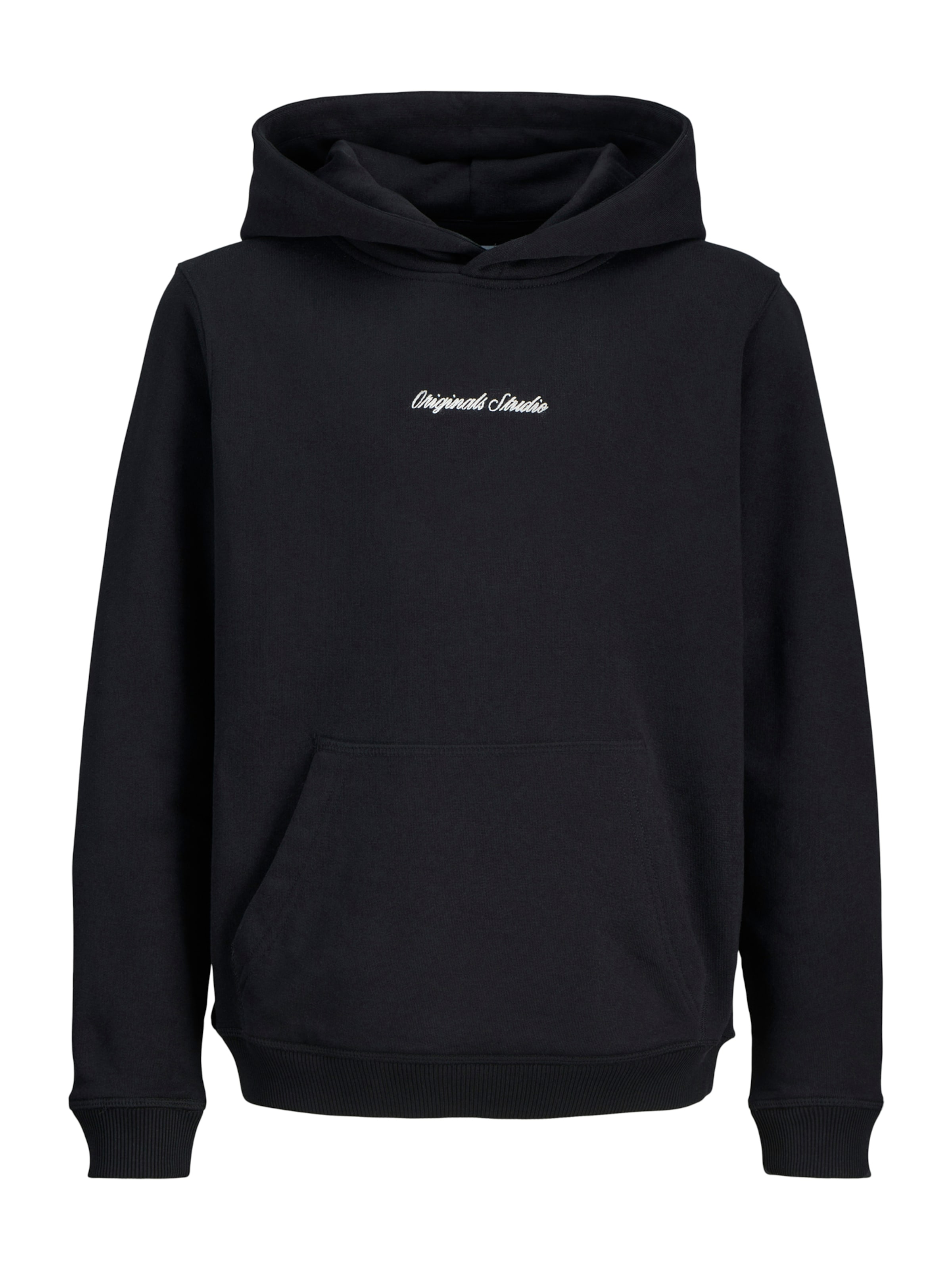 Jack & Jones Junior Sweatshirt 'JORNorrebro' in Black: front