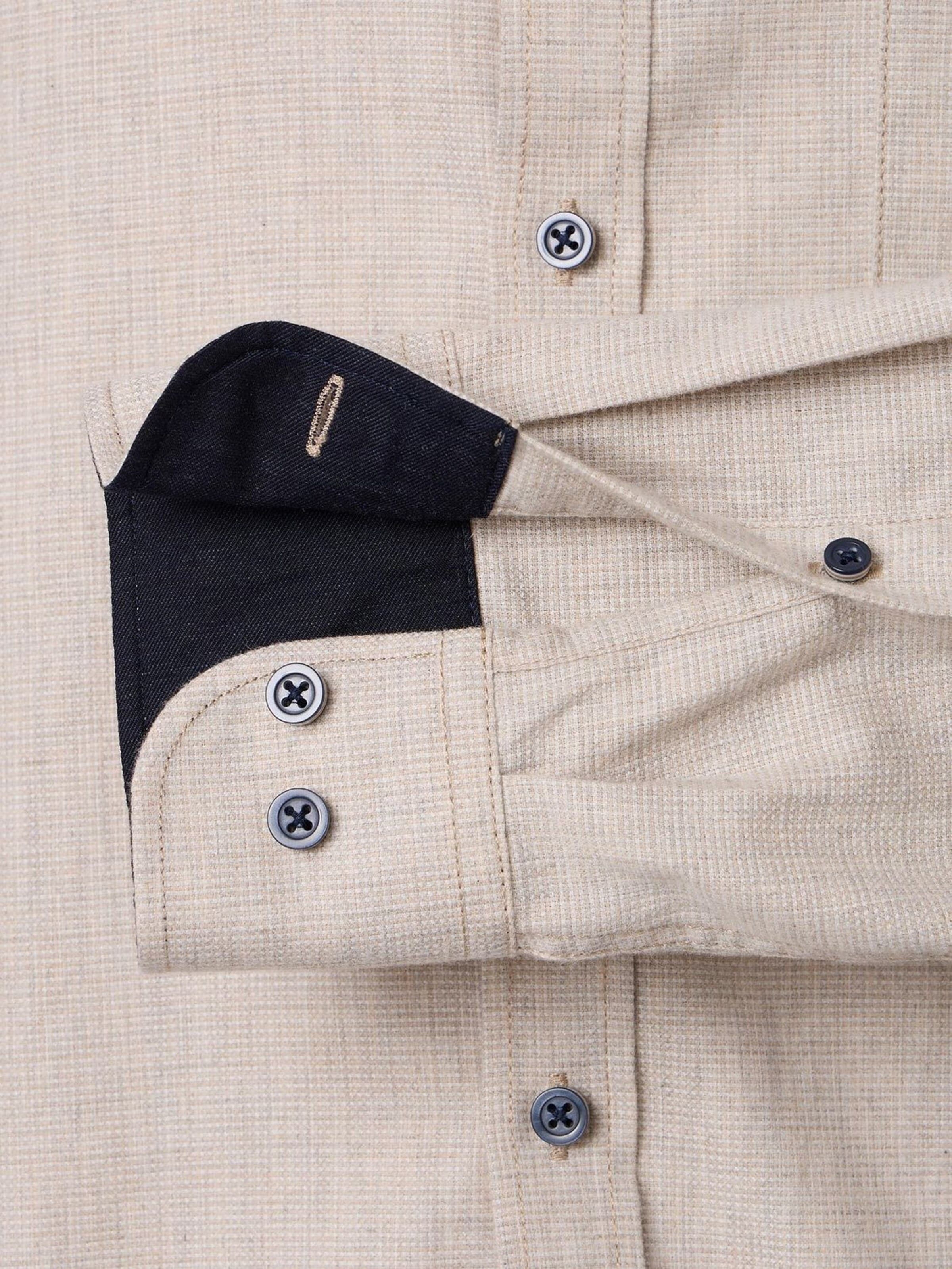 CASA MODA Regular fit Button Up Shirt in Beige