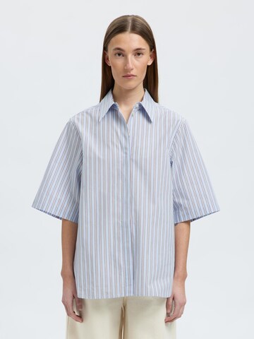 SELECTED Blouse in Blauw: voorkant