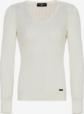 Pullover di Jimmy Sanders in bianco: frontale