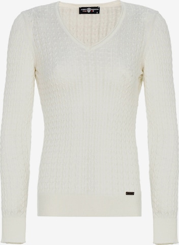 Jimmy Sanders Sweater in White: front