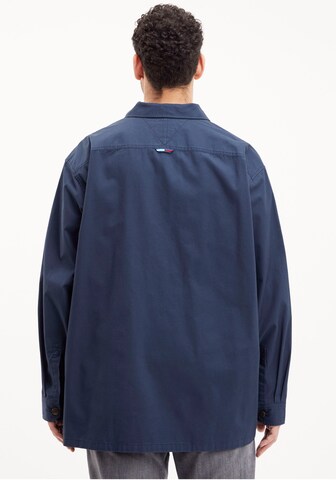 Tommy Jeans Plus Regular fit Button Up Shirt in Blue