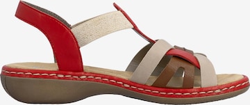 Sandales Rieker en rouge