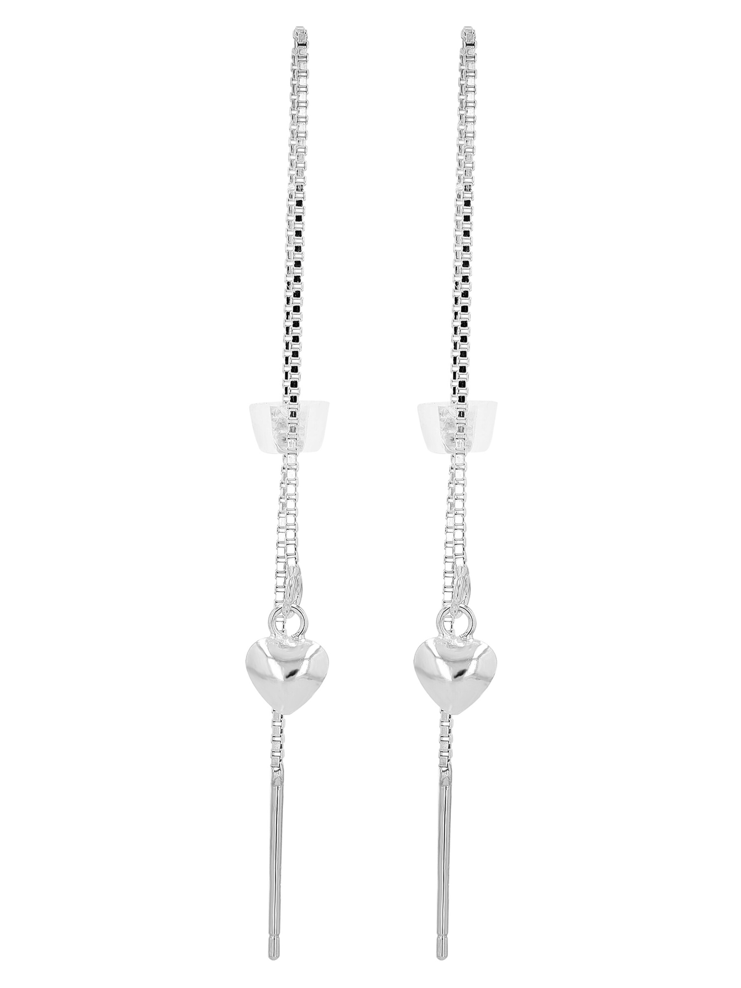 Akzent Earrings '"Mirana" aus 925 Sterlingsilber, rhodiniert, langlebig' in Silver: front