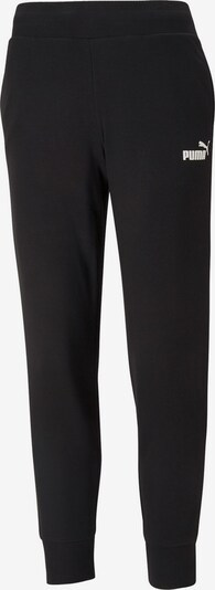 PUMA Športne hlače 'Essential' | črna / bela barva, Prikaz izdelka