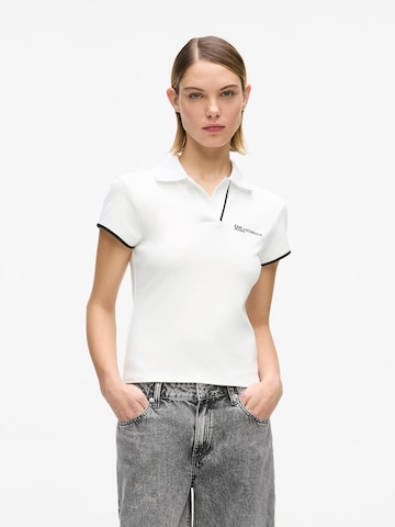 KARL LAGERFELD JEANS Футболка в Белый: спереди
