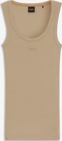 BOSS Top 'Ematite' in Braun: Vorderseite