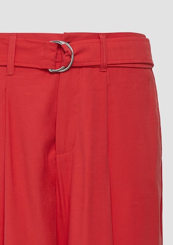 s.Oliver Wide leg Bandplooibroek in Rood