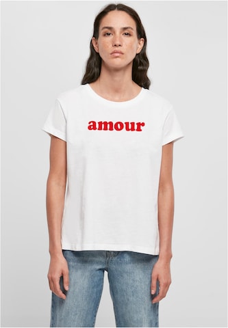T-shirt 'Amour' Days Beyond en blanc