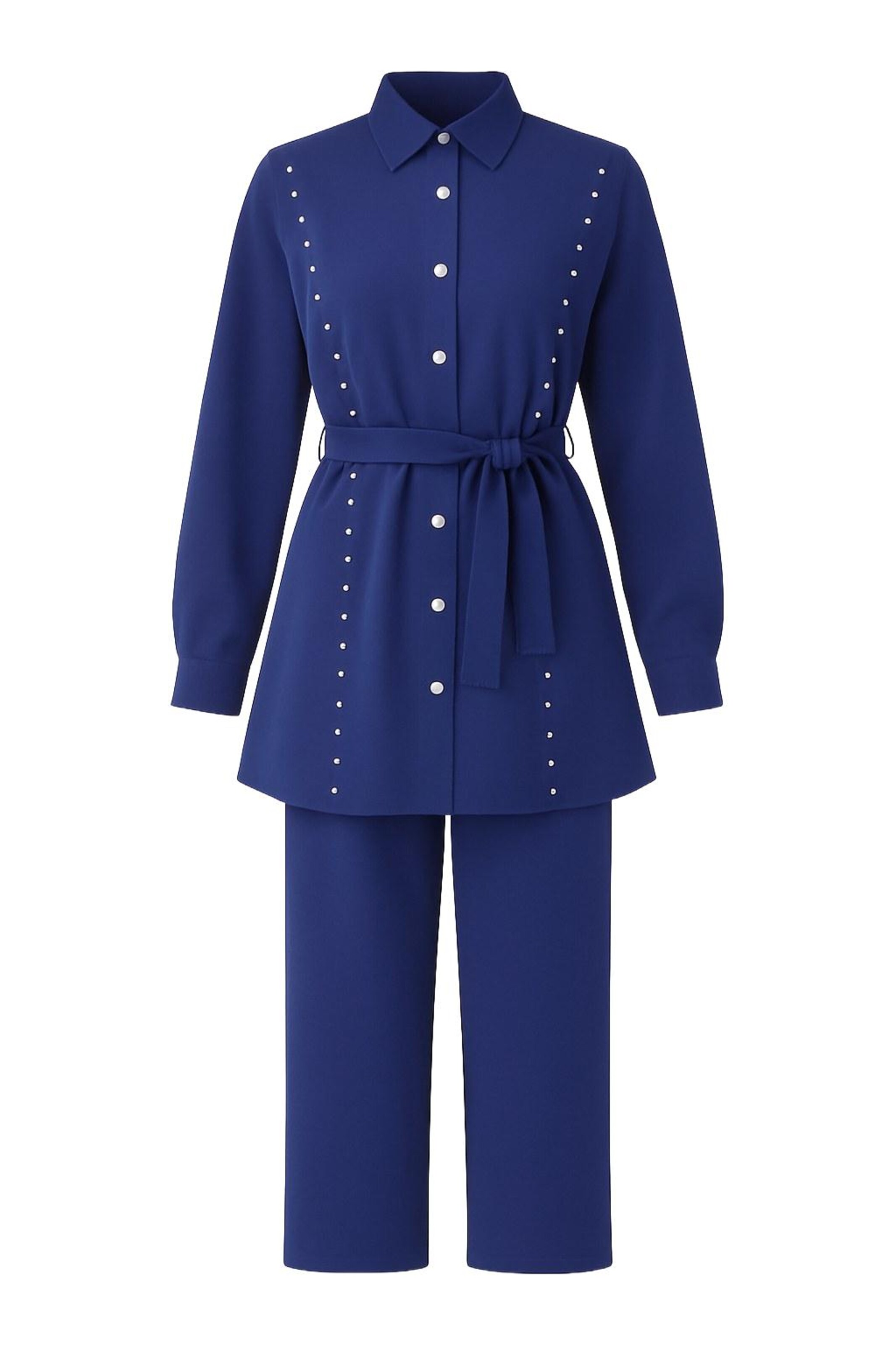 MODAMIHRAM Broekpak in Blauw: voorkant