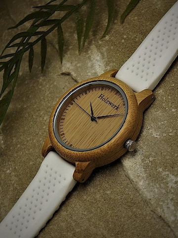 Holzwerk - Reloj analógico 'CELLE' en blanco