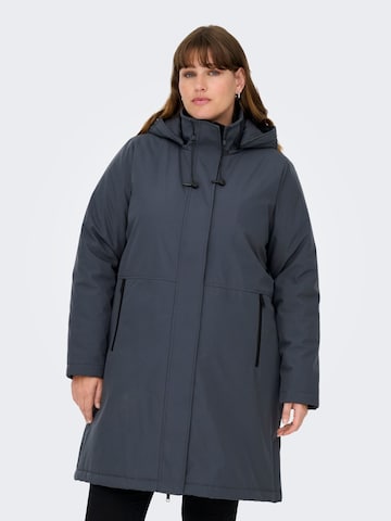 ONLY Carmakoma Functionele jas 'KARA ' in Blauw: voorkant