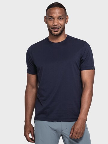 T-Shirt fonctionnel Schöffel en bleu : devant