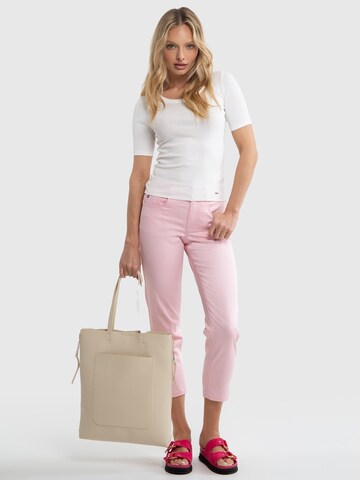 Coupe slim Pantalon chino ' LUCIA ' BIG STAR en rose