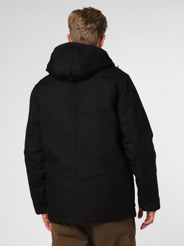 Vintage Industries Winterparka 'Miles' in Schwarz