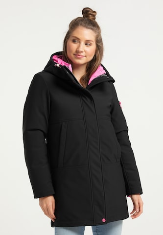 MYMO Winter Coat in Black: front