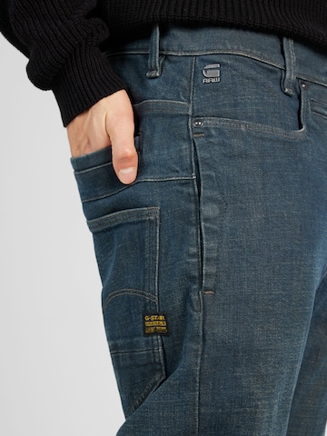 G-Star RAW Slimfit Jeans 'D-Staq 3D' in Blauw
