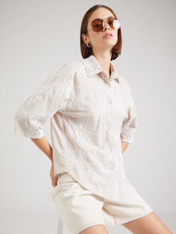 Hailys - Blusa 'Di44ana' en beige: frente
