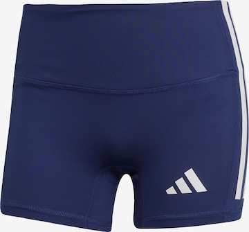 ADIDAS PERFORMANCE Skinny Workout Pants '3-Stripes Volleyball' in Blue: front