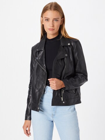 SOAKED IN LUXURY Between-Season Jacket 'Maeve' in Black: front