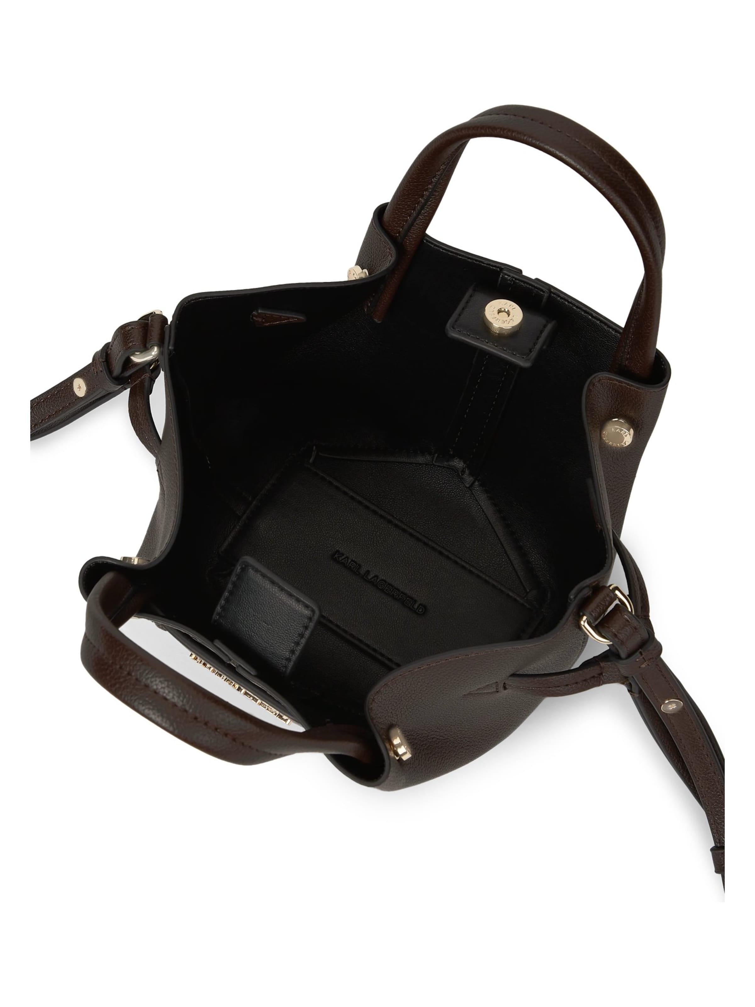 Karl Lagerfeld Handtasche 'Pierced' in Braun