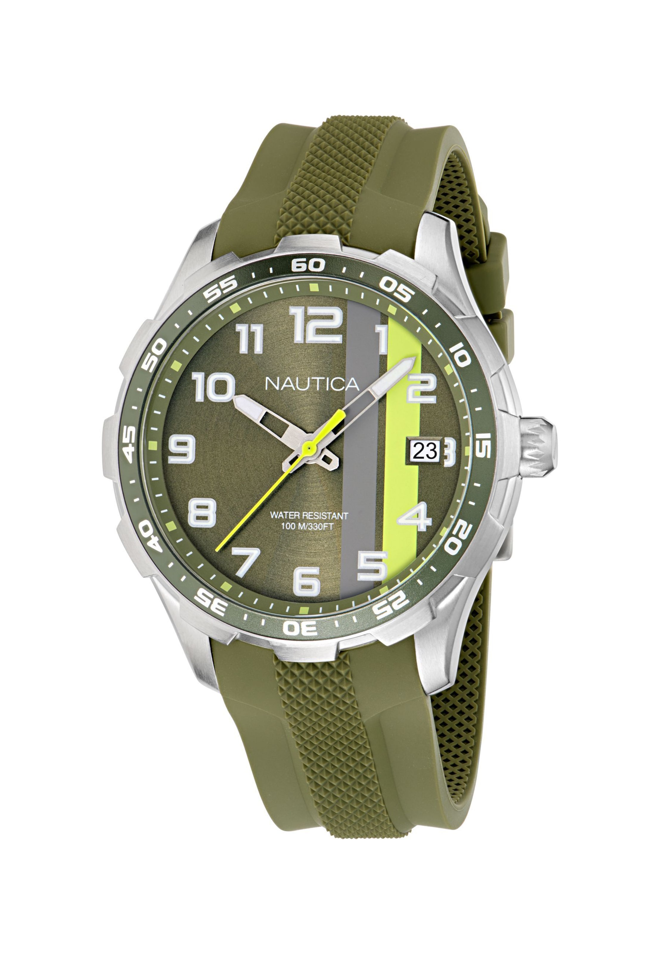 Montre à affichage analogique NAUTICA en vert : devant