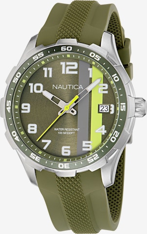Montre à affichage analogique NAUTICA en vert : devant