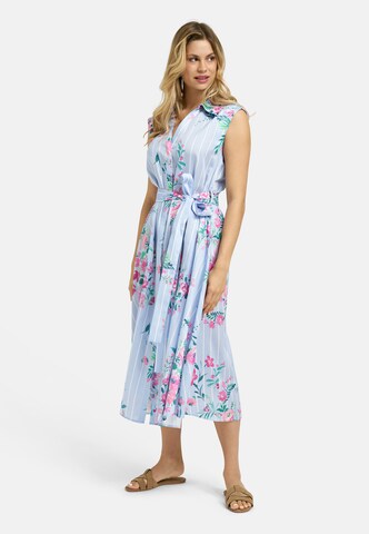 Milano Italy Summer Dress in Blue: front