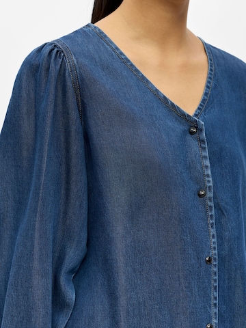 Camicia da donna 'OBJFrame' di OBJECT in blu