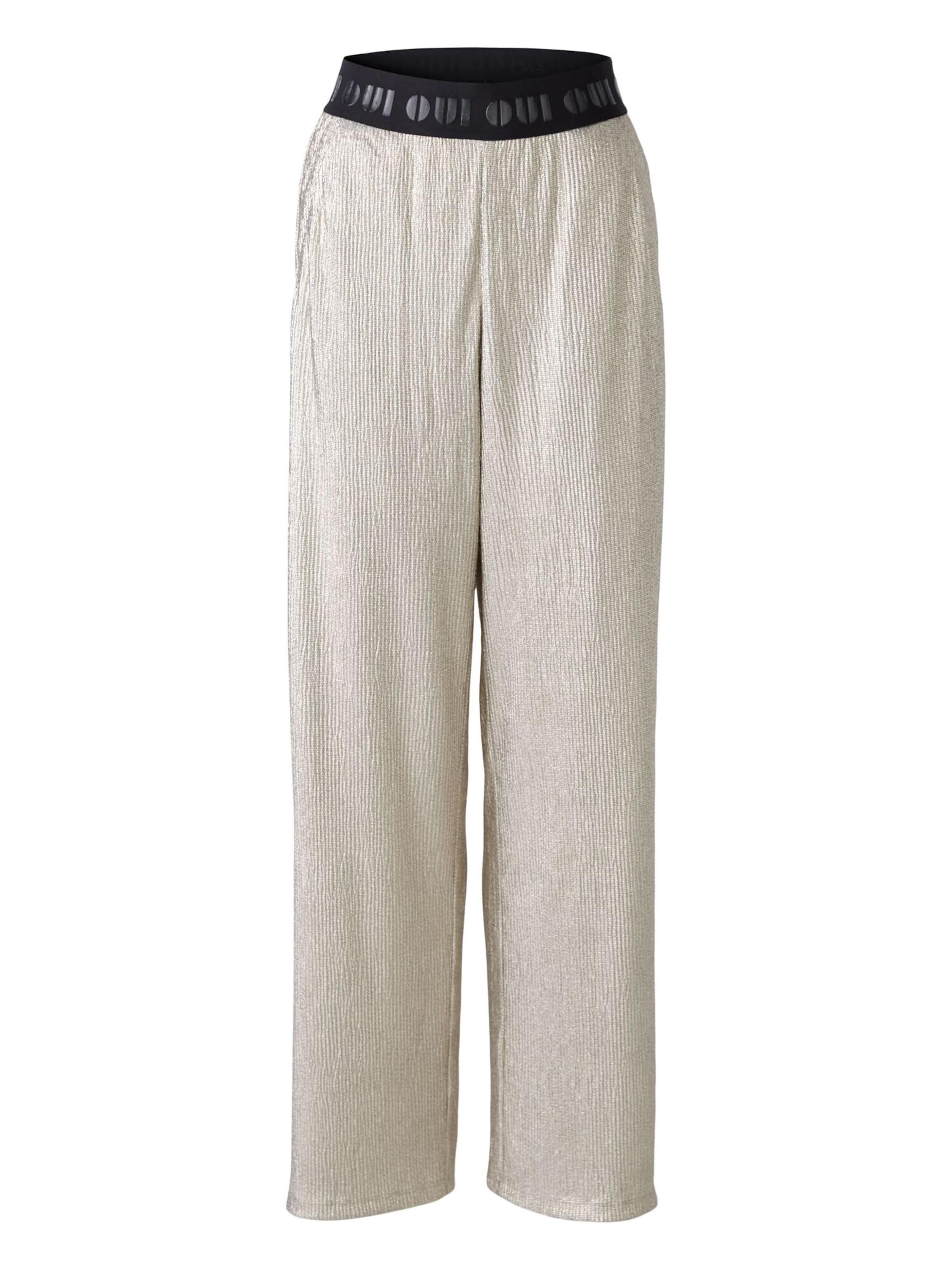 OUI Loose fit Pants in Beige: front