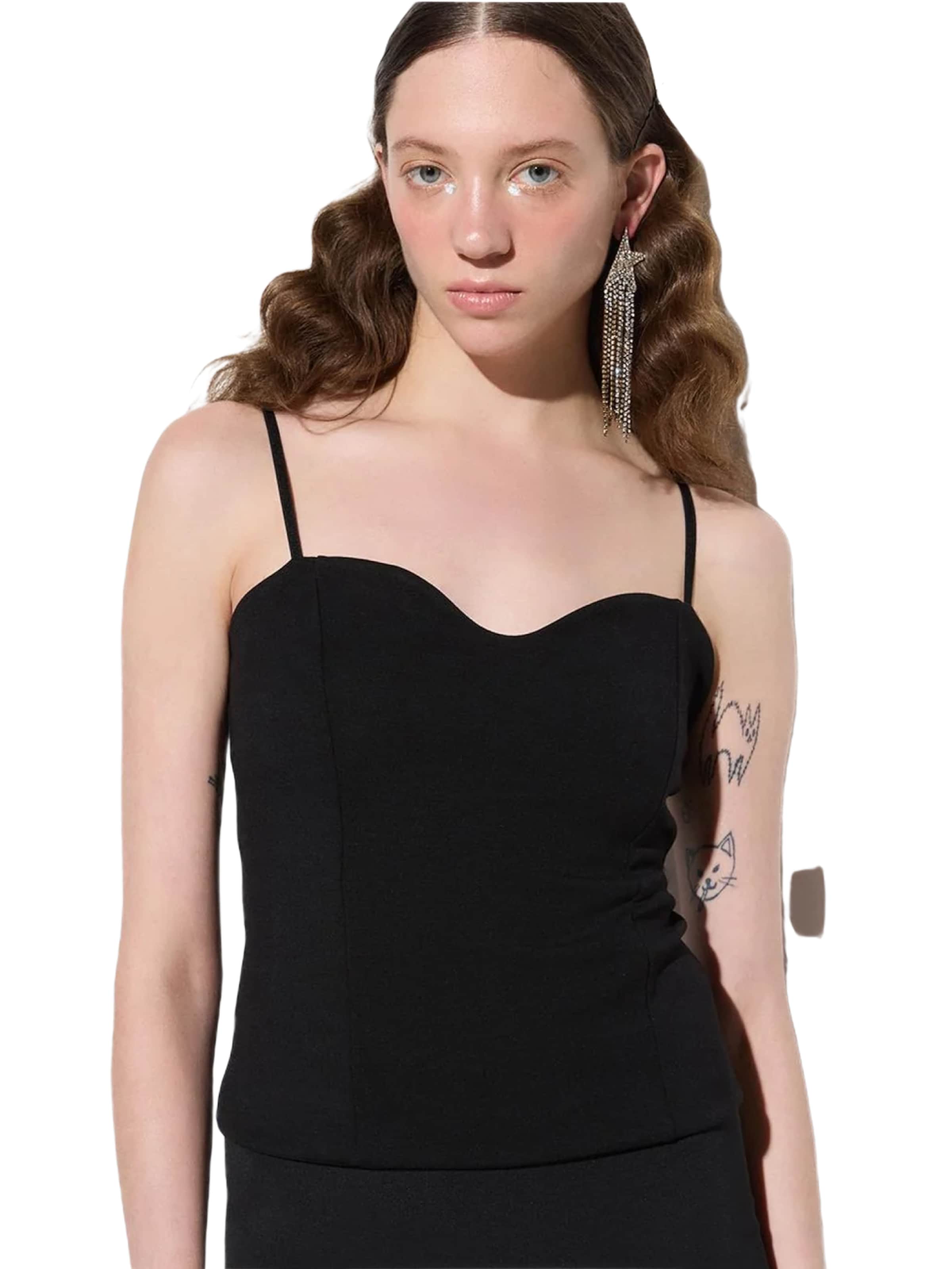 No Matter What Top in Black: front