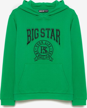 BIG STAR Sweatshirt 'JEFFERSON' in Groen: voorkant