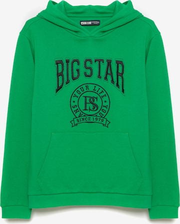 Sweat 'JEFFERSON' BIG STAR en vert : devant