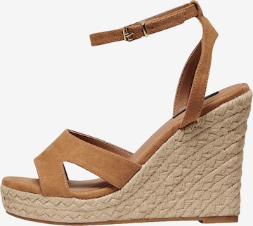 ONLY Strap Sandals 'Amelia' in Brown: front