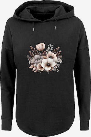 Sweat-shirt 'Blumenstrauß Boho' F4NT4STIC en noir : devant