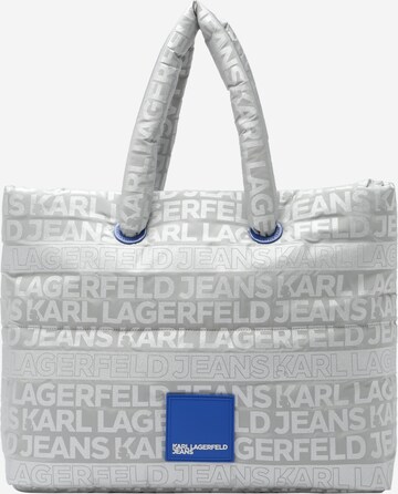 KARL LAGERFELD JEANS Nakupovalna torba | srebrna barva
