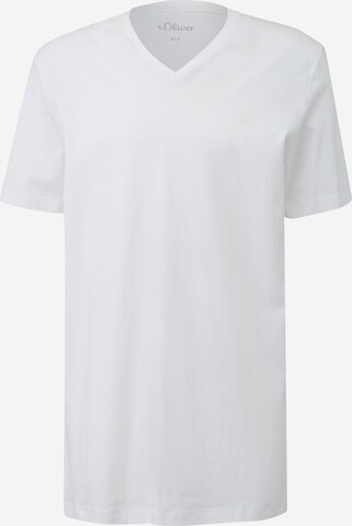 s.Oliver Men Tall Sizes Shirt in White: front