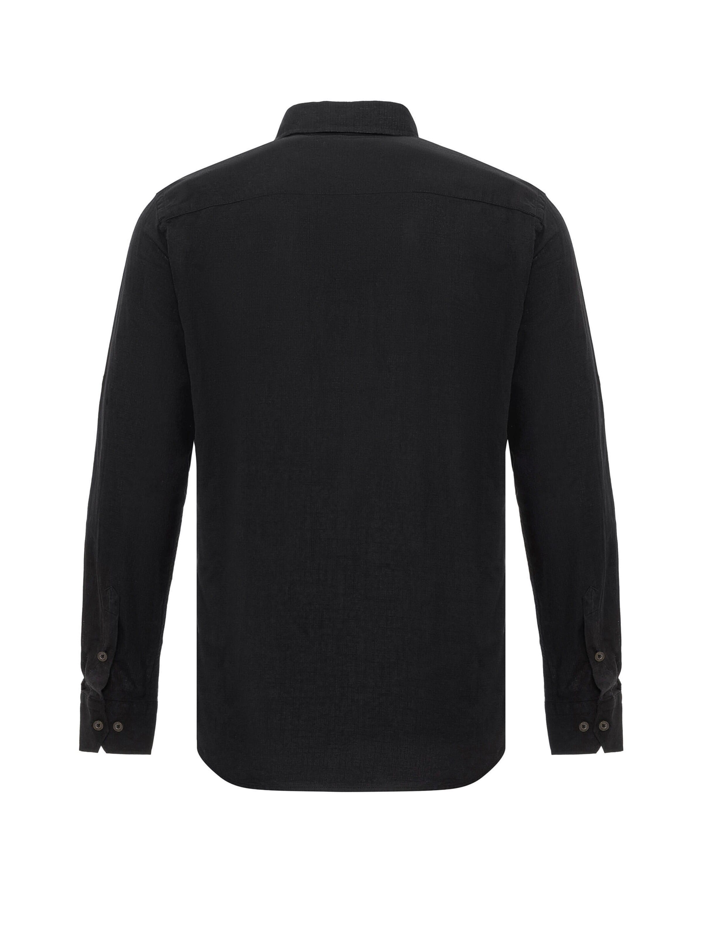 Chemise 'CH199' CIPO & BAXX en noir : devant