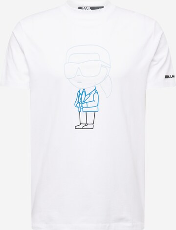 T-Shirt Karl Lagerfeld en blanc : devant