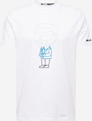 Karl Lagerfeld - Camiseta en blanco: frente