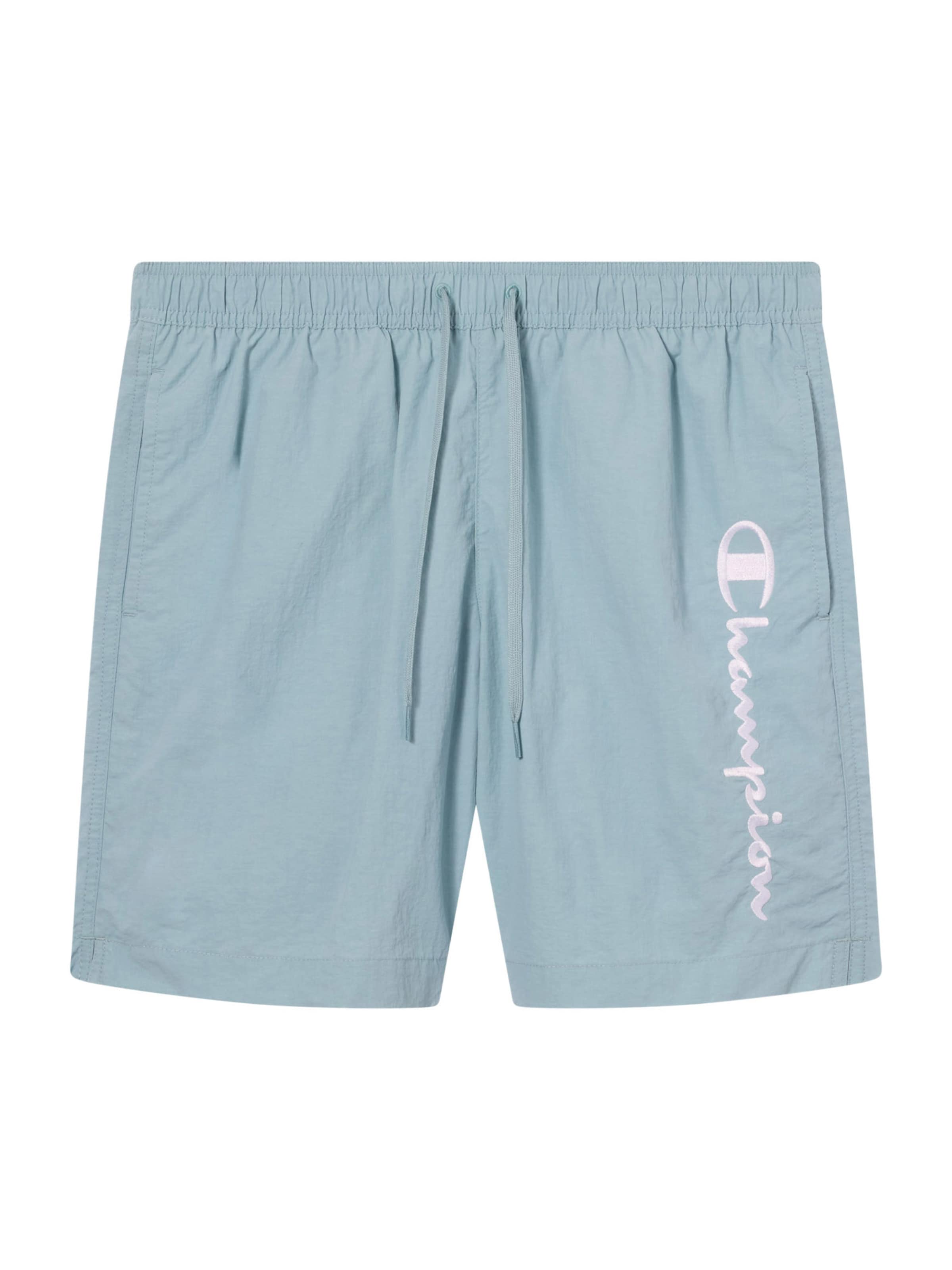 Champion Authentic Athletic Apparel Badshorts i blå: framsida