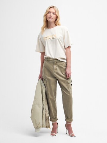 Barbour International T-Shirt 'Carla' in Beige