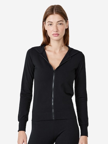 ETAM Zip-Up Hoodie 'Galatea' in Black: front