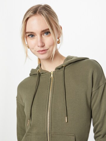 Urban Classics Zip-Up Hoodie in Green